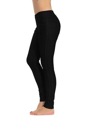 Slimming Jean Look Jeggings & Capri Leggings for Women - Stretchy Spandex